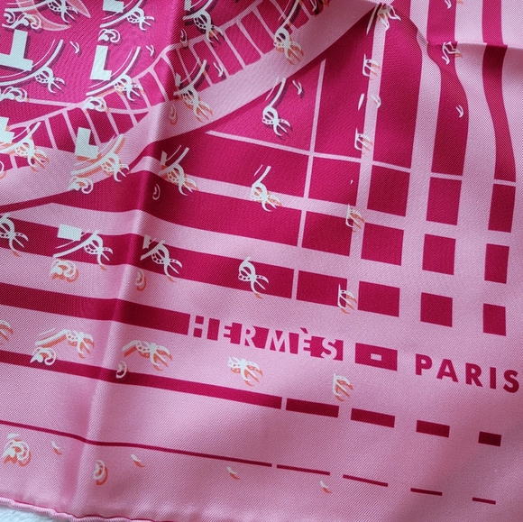 Hermes Carre Ginza Special Silk Scarf - Pink - Picture 10 of 10
